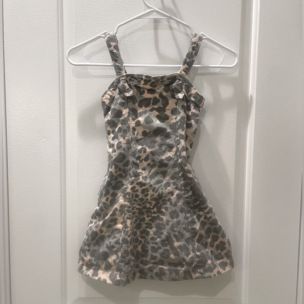 ABERCROMBIE KIDS Denim Pattern Mini Dress - Picture 2 of 5